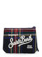 Saint Barth Mc2 Saint Barth Women Pouch Bag Aline Wool Tartan 61 Κοκκινο Μαυρο Μπλε Ali0022-02549m