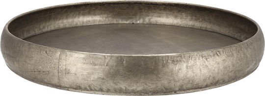 Zaros Διακοσμητικός Δίσκος Μεταλλικός 37x37x37cm