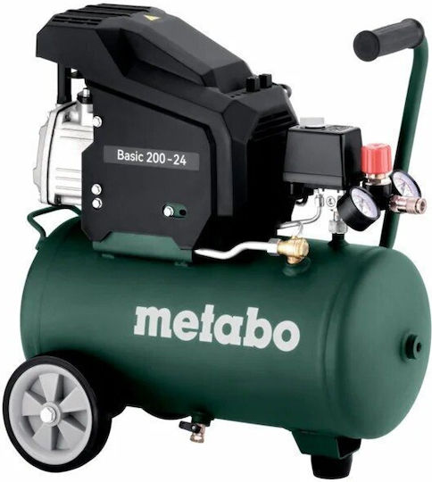 Metabo Μονοφασικό Κομπρεσέρ Αέρος με Αεροφυλάκιο 24lt