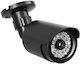 CCTV-Überwachungskamera-Attrappe mit LED, zur Wandmontage, Stromversorgung mit 2 × AA-Batterien, Schwarz, CD-8/B Virone