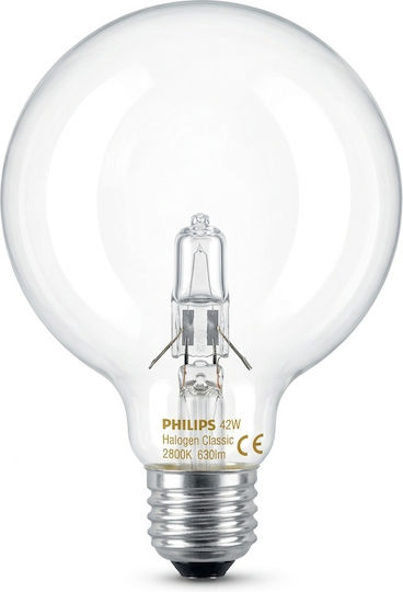 Λάμπα Αλογόνονου Globo Φ95 42w E27 630lm 2800k