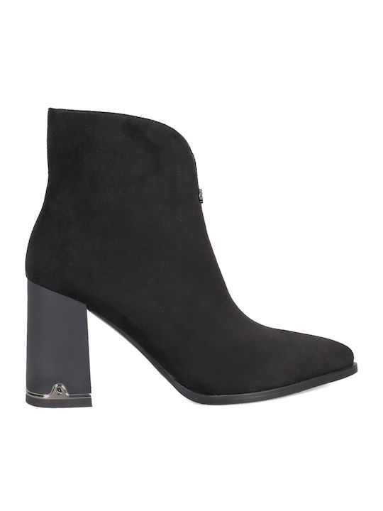 Suede Women's Ankle Boots Black