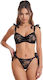 Schwarzes Spitzen-Dessous-Set, 2-teilig, Spalexline Sx1042