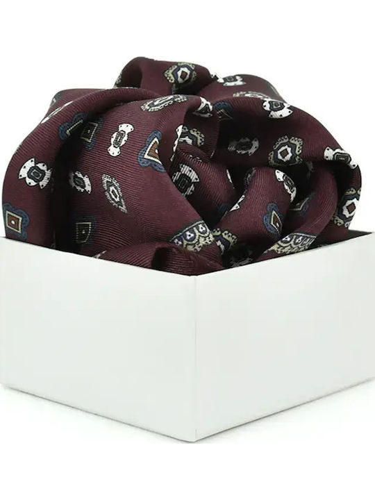 Men's Burgundy Silk Pocket Square