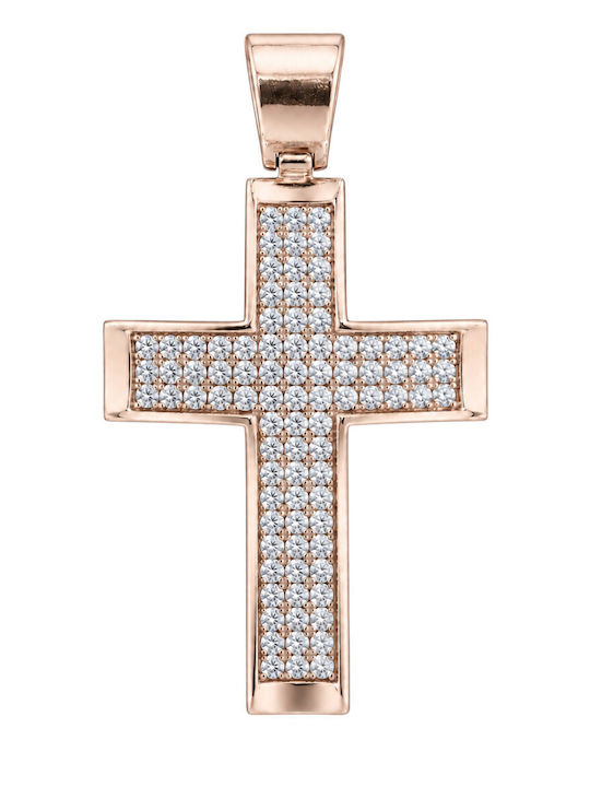 Senzio Belibasakis Women's Rose Gold Cross 14K Without Chain