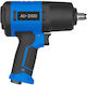 Satra Luftschlagschrauber 1/2" mit Maximalem Drehmoment von 203,94 kgm