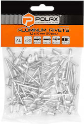 Polax Aluminum Rivets M3.2x10mm 50 Pieces