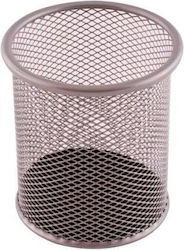 Metal Pencil Holder in Silver 9.8x9.8 cm 1 pc