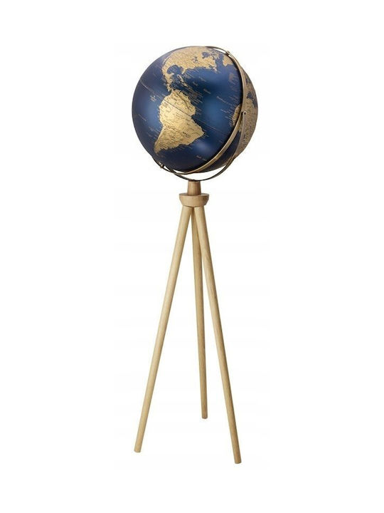 Troika Glob Pământesc Troika Sputnik Cu Bază Ø 43 Cm Înălțime 1,40 M Albastru-Auriu