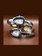 Women's Battery-Powered Watch with Silver Stainless Steel Bracelet