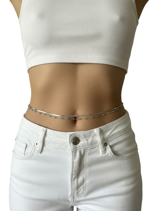 Ardika Silver Body Chain
