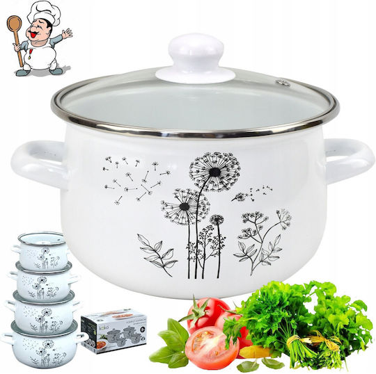 Lumarko Pots Set with Enamel Coating 8 Pieces Lumarko Pots Set with Enamel Coating 8 Pieces