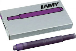 Lamy T10 5 Ανταλλακτικά Μελάνια για Πένα Μωβ