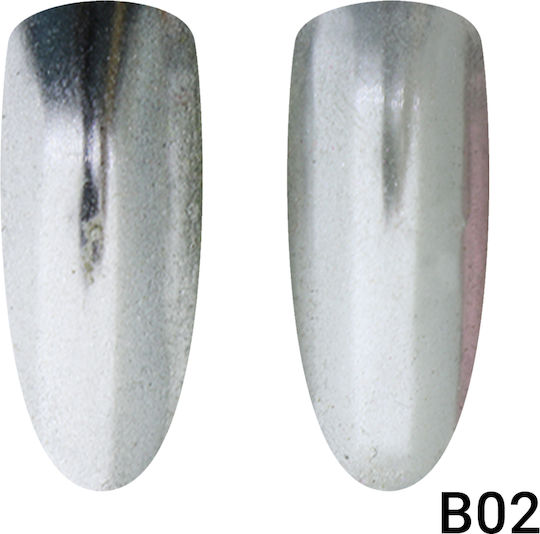 Global Fashion Mirror Silver B02 Nail Polish