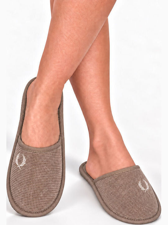 Amaryllis Slippers Зимни дамски пантофи кафяви