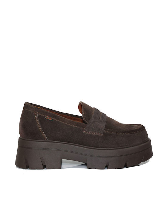 Ragazza Leather Women's Loafers in Brown