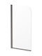 Deante Bathtub Screen with Sliding Door 80x140cm Clear Glass Chrome