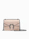 Pink Suede Leather Women's Shoulder Bag