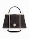 Grey Leather Women's Shoulder Bag