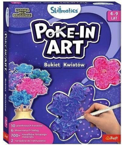 Trefl Kinder-Bastelset Skillmatics Foil Fun Blumenstrauß