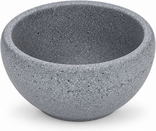 e-exoplismos Orb Round Grey Melamine Serving Bowl with 8 cm Diameter