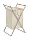 Zeller Καλάθι Απλύτων Μεταλλικό Πτυσσόμενο 90lt 36x40x67cm Μπεζ