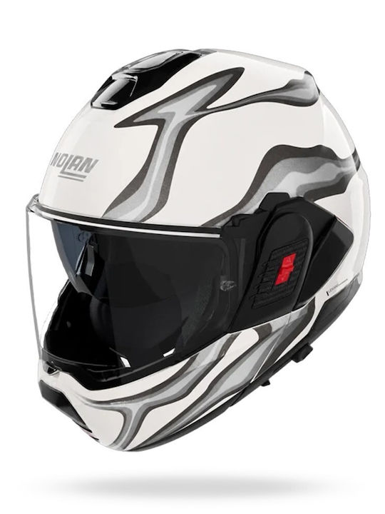 Nolan N120-1 Frenesia 374 Perla/Grigio Motorrad...