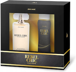 Jean Marc Rebel Chic Γυναικείο Σετ με Eau de Parfum Jean Marc Rebel Chic Γυναικείο Σετ με Eau de Parfum
