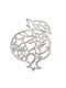 Adorex Talisman Norocos Rodie Argintie din Metal 6.5x9cm