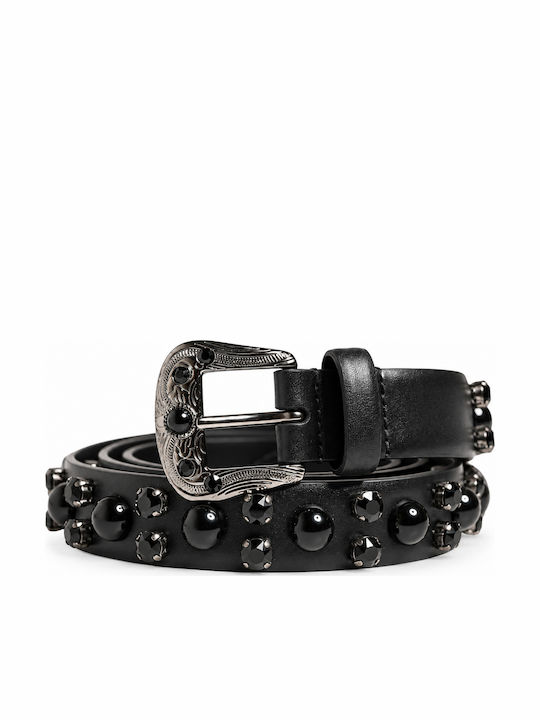 Dolce & Gabbana Мъжки Кожен Колан Черен