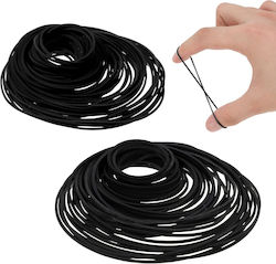 Set 120 Square Rubber Belts Cassette Players Sizes 40–135 Mm Widths 1–3 Mm Replacement Drive Belts Audio Cassette Players Walkmans Decks Cd Dvd Drives Durable Rubber Black