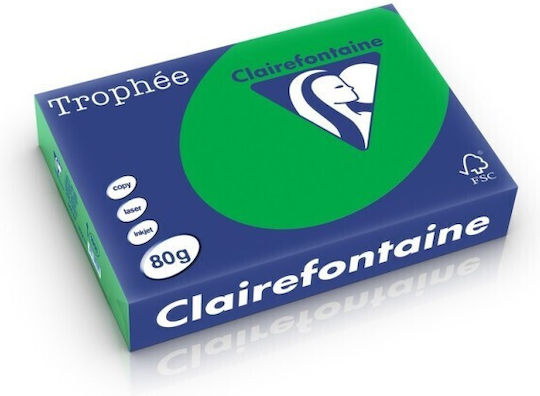 A4 Paper 80 Gsm Intense Colour 500 Sheets Ream Clairefontaine Billiard Green