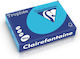 Carton Colorat Intens, A4, 160 g/m², 250 de Foi, Albastru Regal Clairefontaine
