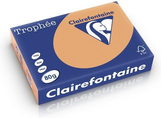 Clairefontaine A4-Papier 80 g/m² in heller Farbe, 500 Blatt, Karamellfarben