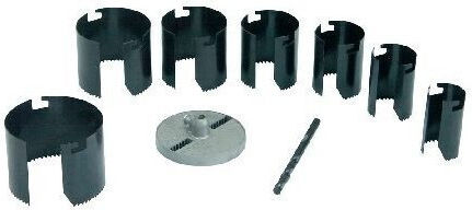 Mega Set Carote pentru Tăiere Uscată cu Diametre de la 6 mm la 63 mm pentru Lemn