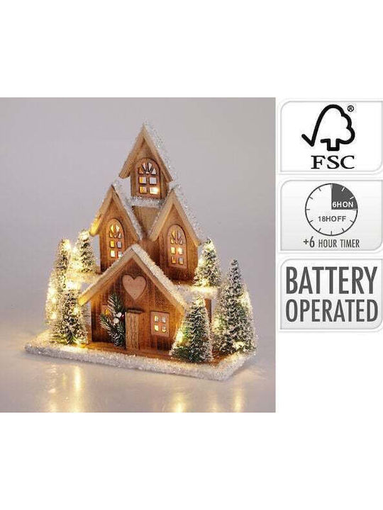 Koopman Illuminated Christmas Decorative Village 33x32x12cm