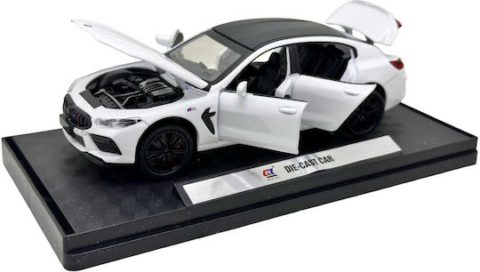 BMW M8 Competition Alb 1:32 Model Die-cast cu Uși, Capotă și Portbagaj Deschizibile