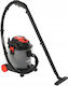 Bio-Reinigungsstaubsauger 1200 W mit Kunststoffbehälter 20 l Grau