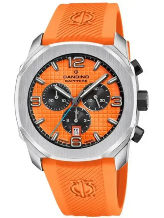 Candino Мъжки Часовник 44 mm Хронограф На Батер...