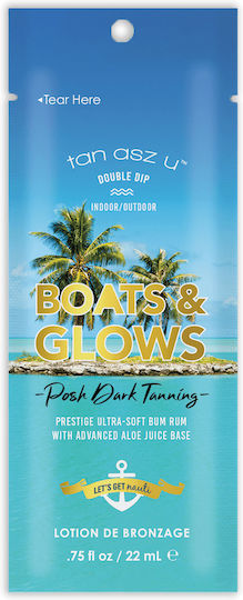 Accelerator pentru Solar Tan Asz U Boats & Glows cu Bază de Suc de Aloe, cu Efect Vizibil de Fermitate a Pielii 22 Ml