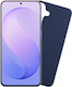Volte-Tel Silikon TPU Backcover aus Silikon mit Nackenriemen Blau (Galaxy S26 FE)