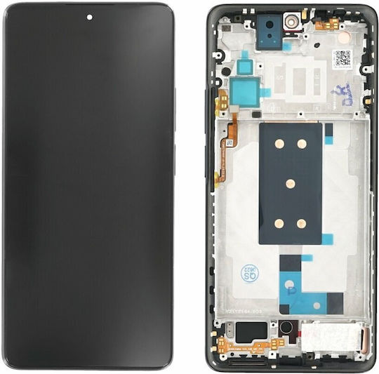 Γνήσια Οθόνη Μηχανισμός Αφής Πλαίσιο Xiaomi Poco F4 5g – Night Black Service Pack