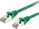 Equip S/FTP Cat.6a (Gigabit) Καλώδιο Δικτύου Ethernet 25m Πράσινο