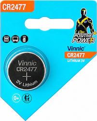 Vinnic Lithium-Uhrenbatterie CR2477 3V 1 Stück