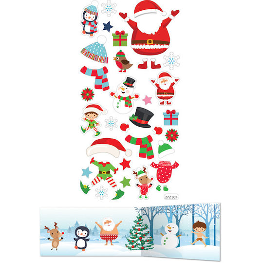 Tweeny Decor Christmas Stickers 9x17.5cm 272507 Global Gift