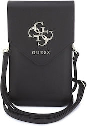 Guess Pu Grained 4g Metal Logo Phone Bag Brown Guwbpgl4cnw