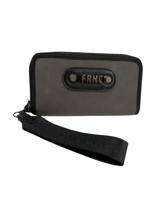 FRNC Roxie Large Grey Leather Women's Wallet