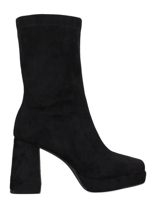 Black Suede Women's Ankle Boots