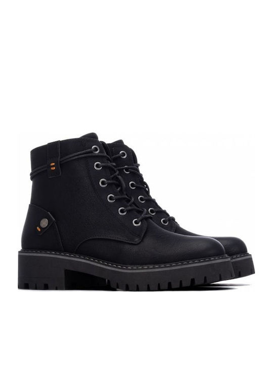 Refresh Damen-Stiefeletten Schwarz Kunstleder