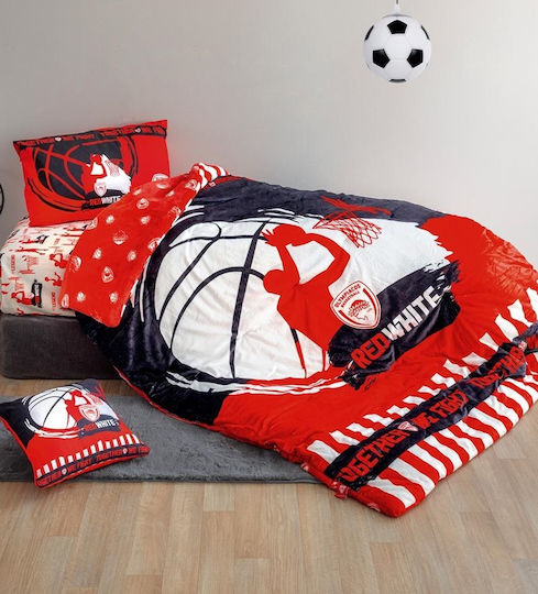 Palamaiki Single Sherpa Comforter 160x220 cm Red 720 GSM